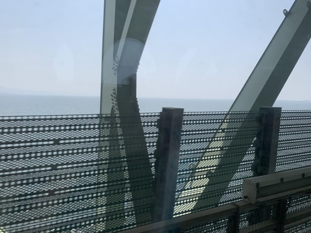 View of the sea from Rapi:t train window